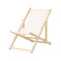 Silla Tumbona Plegable de Madera y Canvas