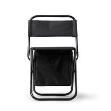 Silla plegable con nevera isotérmica Negro