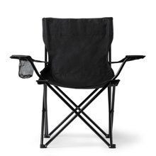 Silla plegable con soporte para bebida Negro