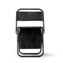 Silla plegable con nevera isotérmica Negro