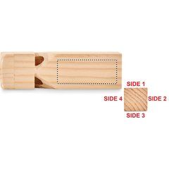 Silbato Tren de Madera para Aula y Efectos | Lado 1 | 50 x 20
