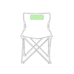 Silla plegable en aluminio y poliéster con funda | En la parte superior | 180 x 60