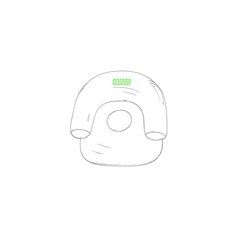 Sillón hinchable para el agua | En la parte superior del resplado | 150 x 50