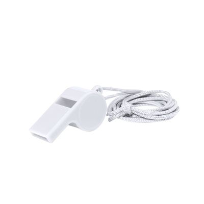 Silbato con cordón para colgar al cuello