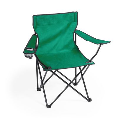 Silla plegable con apoyabrazos y soporte para bebida Ver