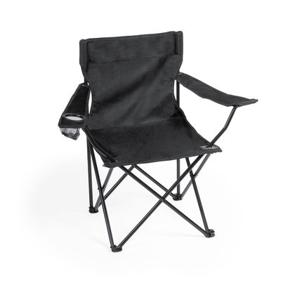 Silla plegable con apoyabrazos y soporte para bebida Neg
