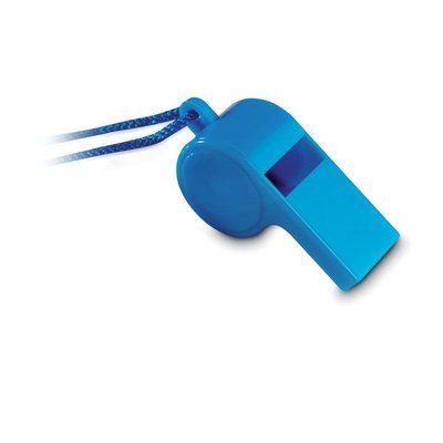 Silbato clasico con cordon seguridad Azul