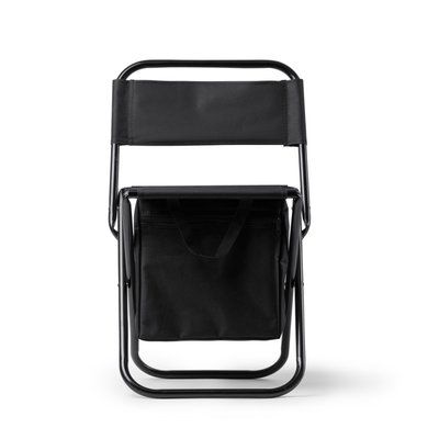 Silla plegable con nevera isotérmica Negro