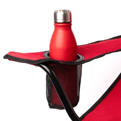 Silla plegable con soporte para bebida