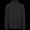 Sobrecamisa felpa perchada hombre Washed Black Xl