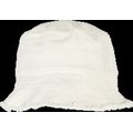 Sombrero Bob Algodón Borde Deshilachado Offwhite