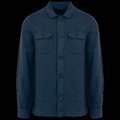Sobrecamisa de lino Washed Navy Blue S