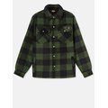 Sobrecamisa polar a cuadros Green / Black 3XL