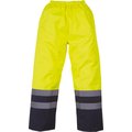 Sobrepantalón impermeable de alta visibilidad Hi Vis Yellow / Navy S
