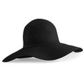 Sombrero Ala Ancha en Fibra Papel Negro