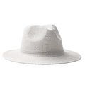 Sombrero de ala plana Blanco Talla Única Adulto