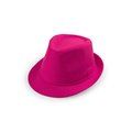 Sombrero de algodón y poliester de color vivo Fucsi