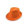 Sombrero de algodón y poliester de color vivo Naranja