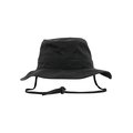 Sombrero de Algodón Visera Plana Negro