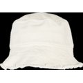 Sombrero Bob Algodón Borde Deshilachado Offwhite