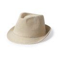 Sombrero estilo panamá alta calidad en poliéster Beig