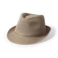 Sombrero estilo panamá alta calidad en poliéster Marrón