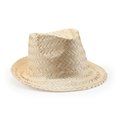 Sombrero de paja con banda interior Crudo Talla Única Adulto