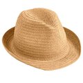 Sombrero de Paja de Papel Ala Corta T.59 Camel