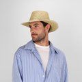 Sombrero de paja trenzada con cinta interior