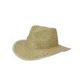 Sombrero de paja verde con cinta interior