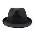Sombrero de poliéster ligero Negro Talla Única Adulto