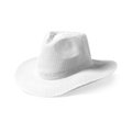 Sombrero poliéster en sobrios colores Blanco