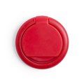 Soporte adhesivo para smartphone con anilla y moneda para carro Rojo