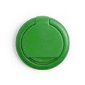 Soporte adhesivo para smartphone con anilla y moneda para carro Verde