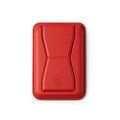 Soporte para smartphone y tarjetero Rojo