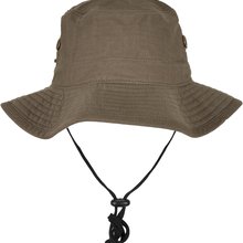 Sombrero de Algodón Visera Plana Dark Olive