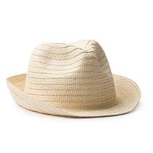 Sombrero fibra sintética con banda interior Crudo Talla Única Adulto