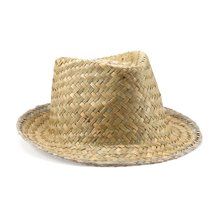 Sombrero de paja con banda interior Verde Kaki Talla Única Adulto
