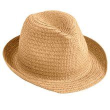 Sombrero de Paja de Papel Ala Corta T.59 Camel