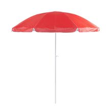 Sombrilla playa 200cm con protección UV Roj