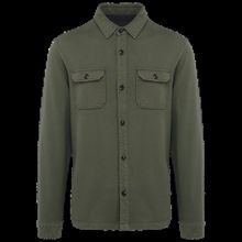 Sobrecamisa felpa perchada hombre Washed Organic Khaki S