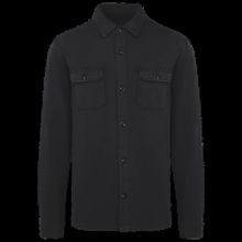 Sobrecamisa felpa perchada hombre Washed Black S