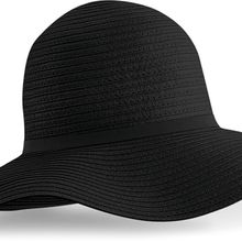 Sombrero Ala Ancha en Fibra Papel Black
