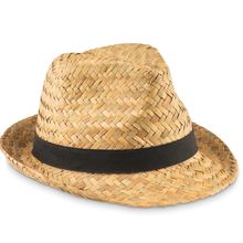 Sombrero Paja Natural con Cinta Separada Negro