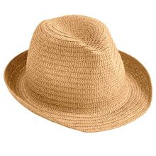 Sombrero de Paja de Papel Ala Corta T.59 Camel