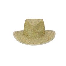 Sombrero de paja verde con cinta interior Ver