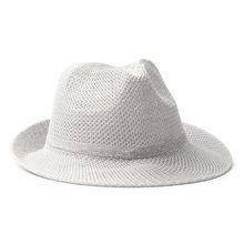Sombrero sintético con banda interior Blanco Talla Única Adulto