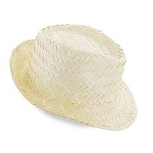 Sombrero Trenzado con cinta interior Bl