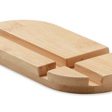 Soporte Bambú para Tablet y Móvil Madera