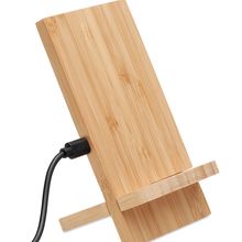 Soporte carga Móvil Desmontable 10W Bambú Madera
